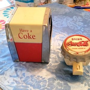 Coca cola napkin holder & night light